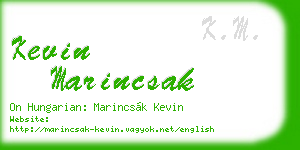 kevin marincsak business card