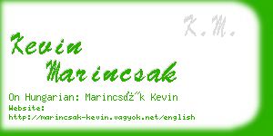 kevin marincsak business card